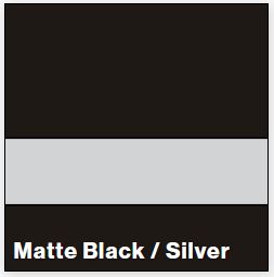 Matte Black/Silver FLEXIBRASS .020IN - Rowmark FlexiBrass